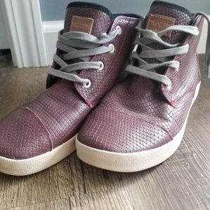 Toms Womens Paseo Learher High Tops